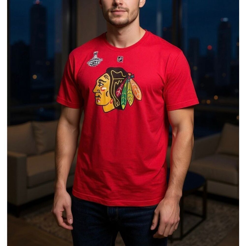 Reebok Kane 88 Chicago Blackhawks 2015 Stanley Cup Championship T-Shirt XL #37